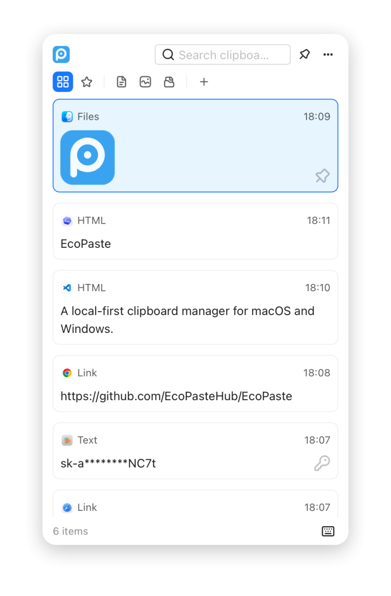 EcoPaste – 本地优先的剪贴板管理神器（免费、开源、跨平台） – anopos