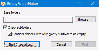 Empty Folder Nuker – 空文件夹批量删除